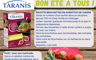 Été = barbecue avec notre Substitut de viande !