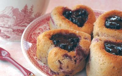 Cherry Soft-Heart Cakes