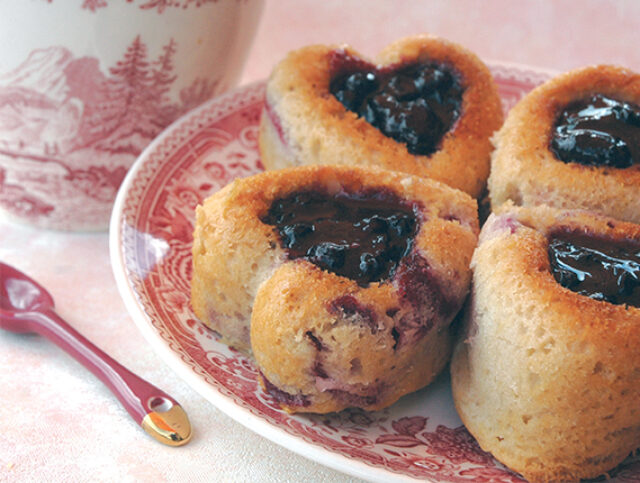 Cherry Soft-Heart Cakes