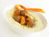 Couscous aux abricots secs et safran