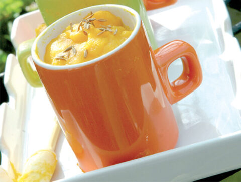 Cumin – scented carrot fondant
