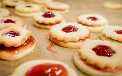 Jam Shortbread Biscuits