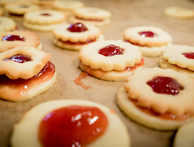 Jam Shortbread Biscuits