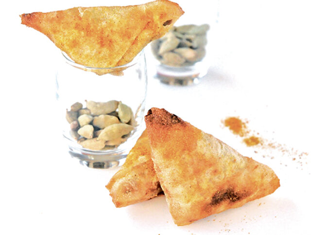 Curry and Cardamom Samosas