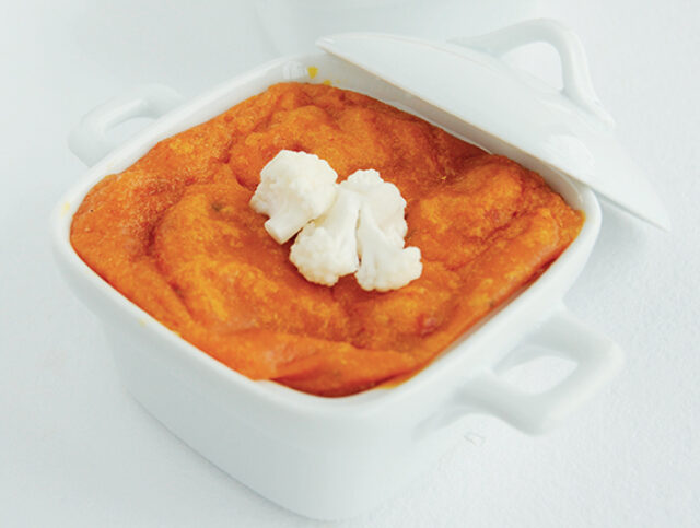 Bell Pepper and Cauliflower Soufflé