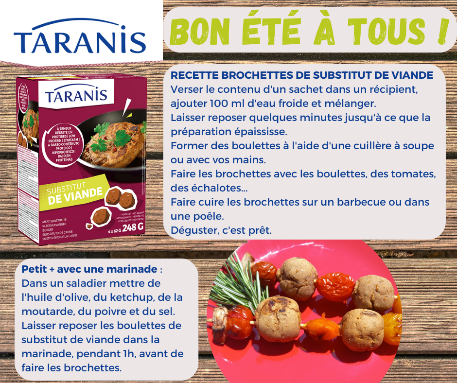 Été = barbecue avec notre Substitut de viande !