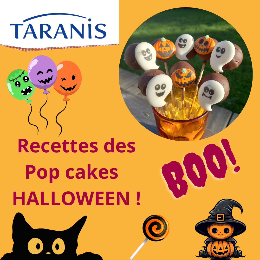 Halloween : recette de pop-cakes au TARACHOC’ !